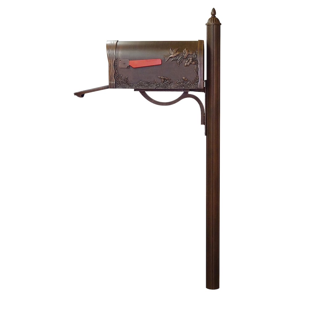 Hummingbird Curbside Mailbox with Locking Insert and Richland Mailbox Post. Picture 6