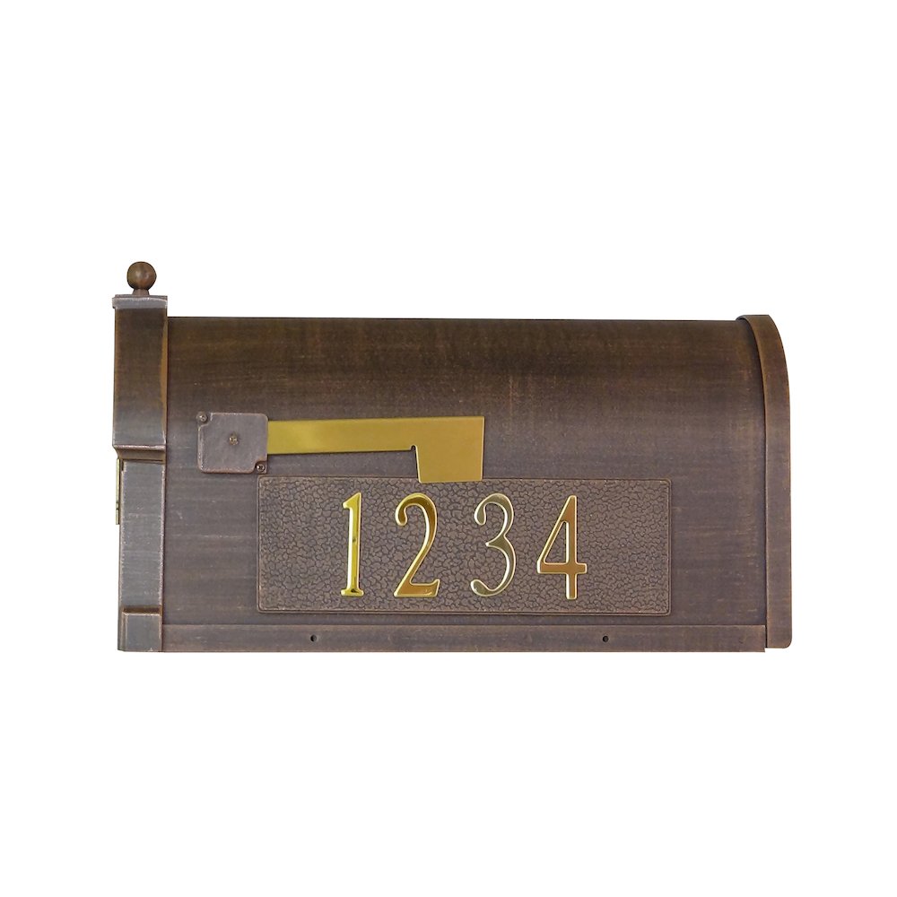 Curbside Mailbox with Front and Side Address Numbers and Ashland Mailbox Post. Picture 10