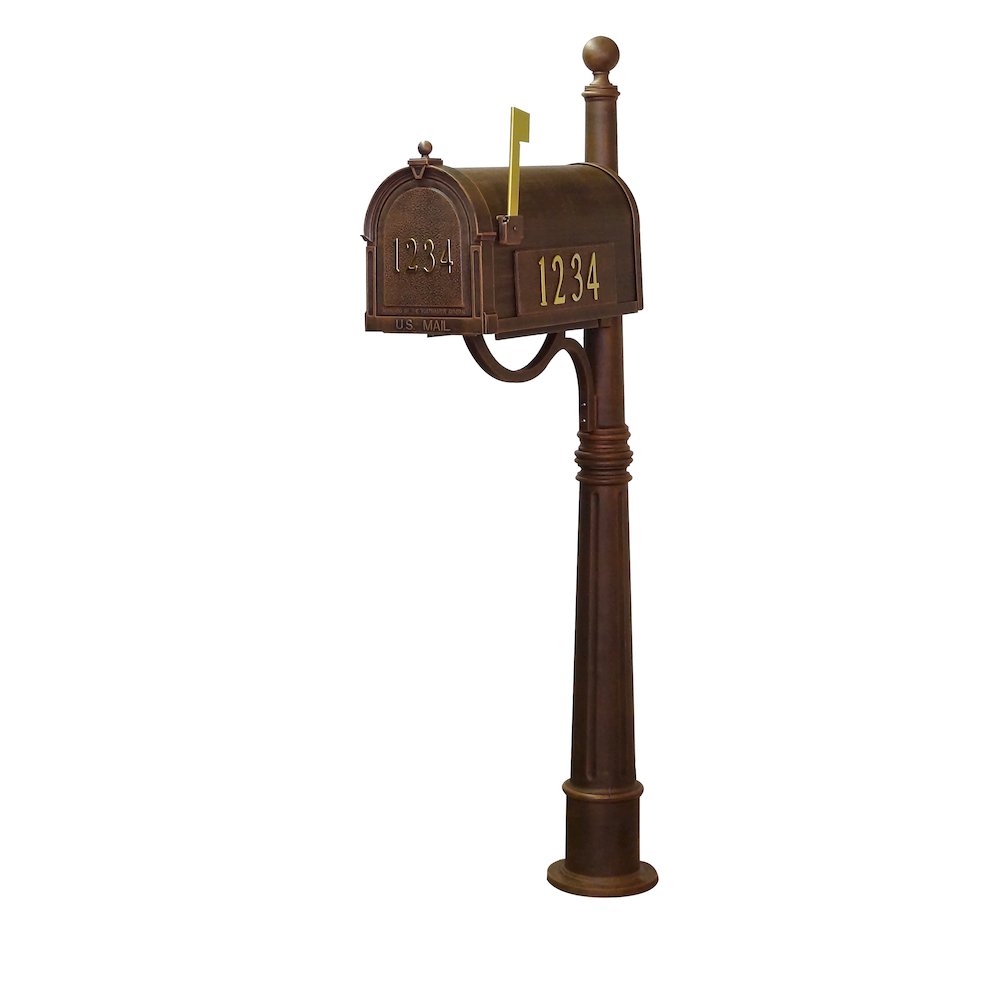 Curbside Mailbox with Front and Side Address Numbers. Picture 3