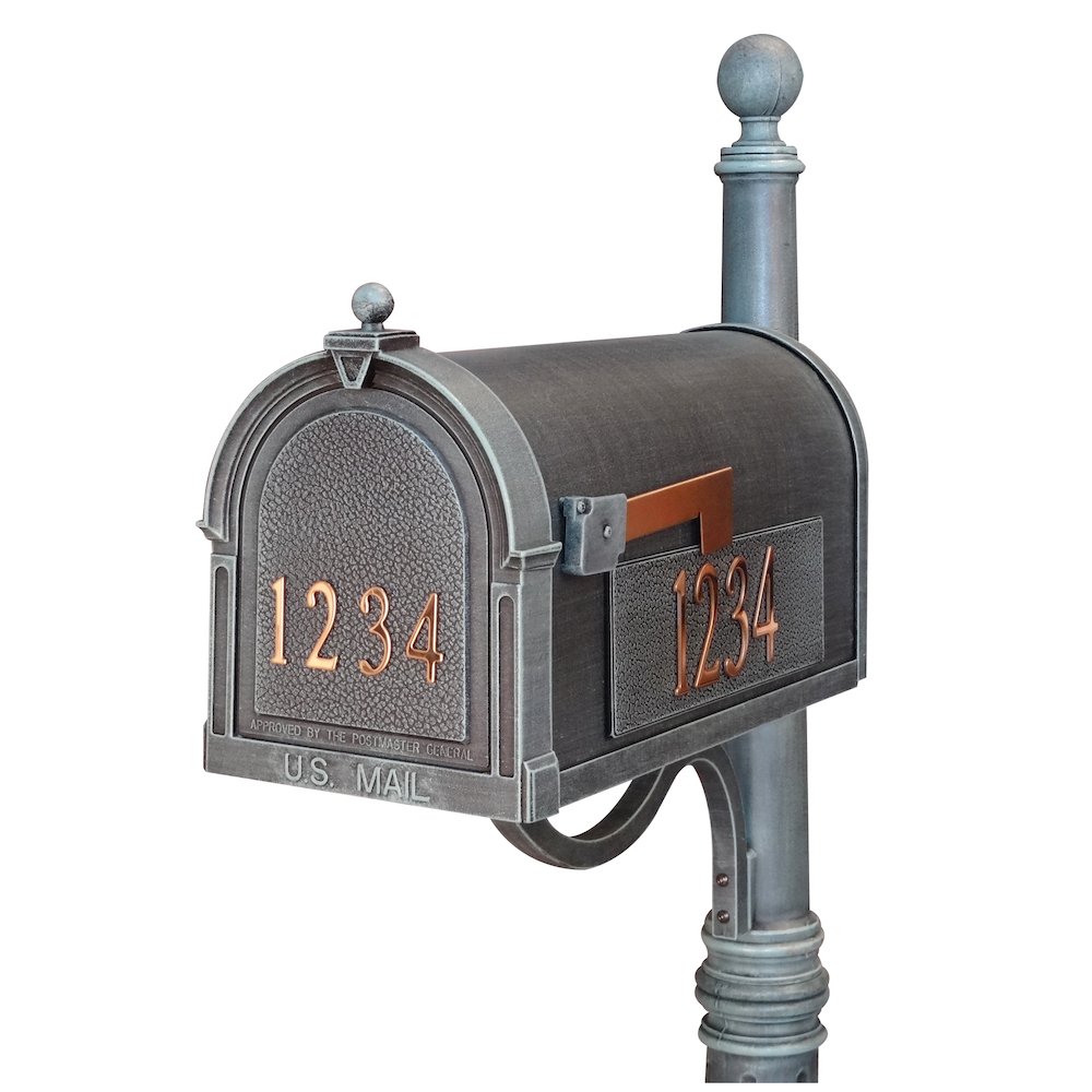 Berkshire Curbside Mailbox with Front and Side Numbers. Picture 1