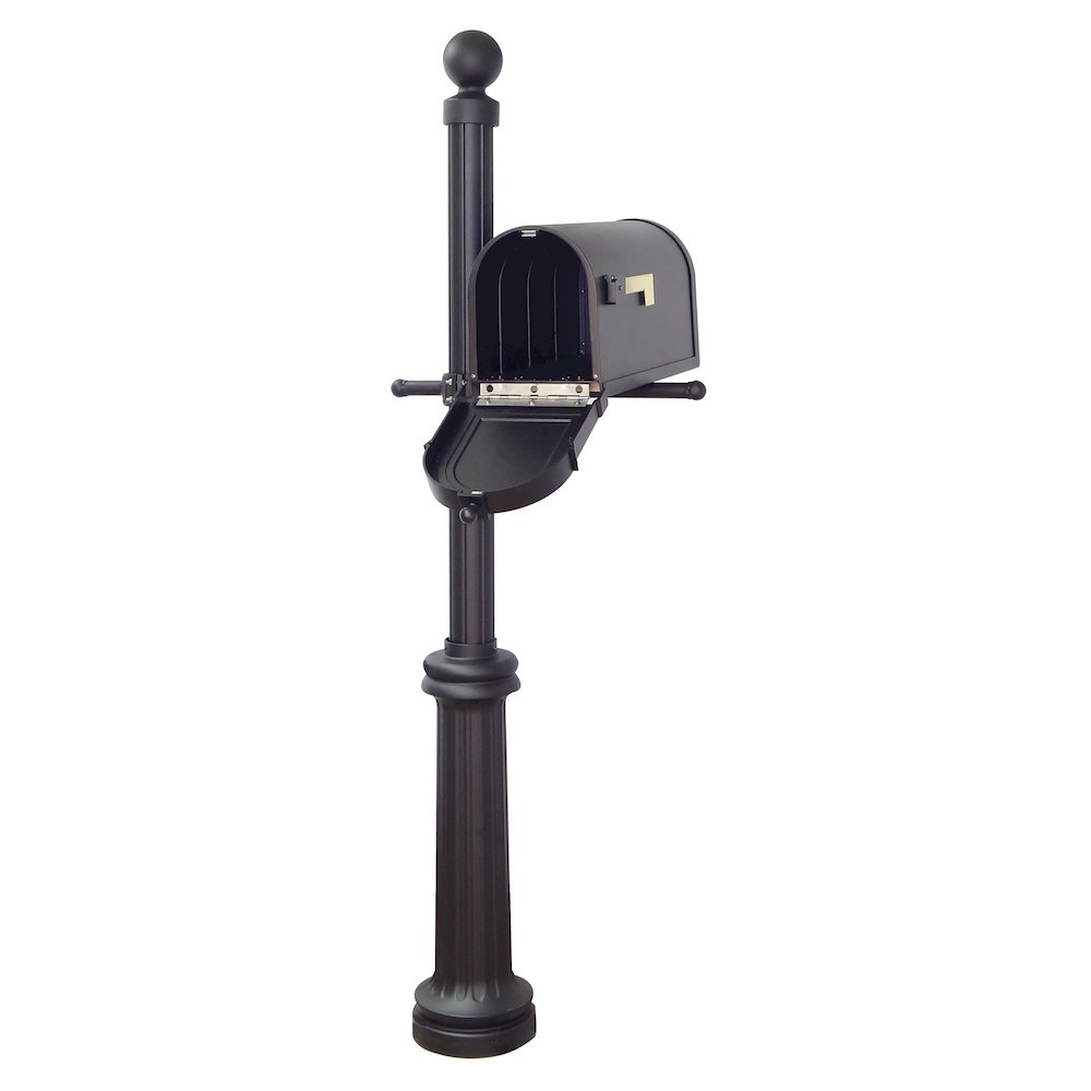 Berkshire Curbside Mailbox with Front Address Numbers and Fresno Mailbox Post. Picture 2