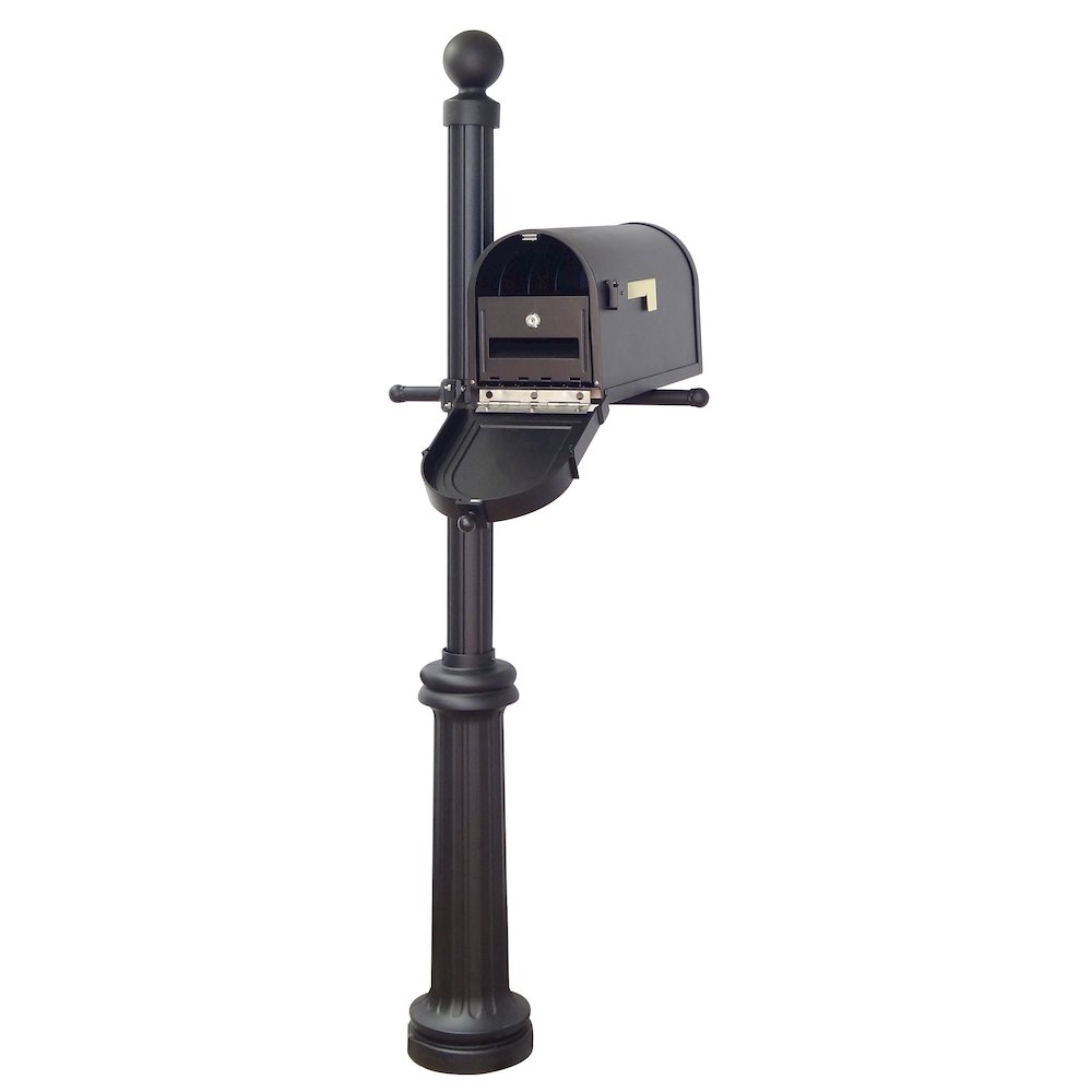 Curbside Mailbox with Front Address Numbers, Locking Insert and Fresno Mailbox. Picture 1