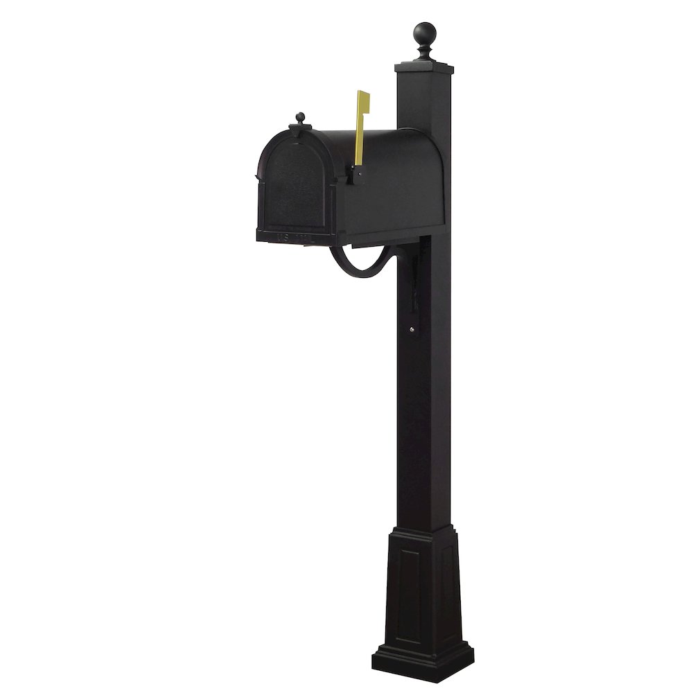 Curbside Mailbox with Locking Insert and Springfield Mailbox Post with Base. Picture 3