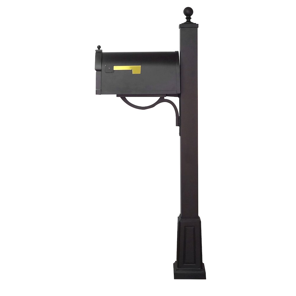 Curbside Mailbox with Locking Insert and Springfield Mailbox Post with Base. Picture 4