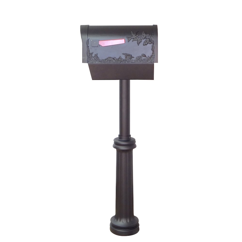 Hummingbird Curbside Mailbox with Newspaper Tube. Picture 4