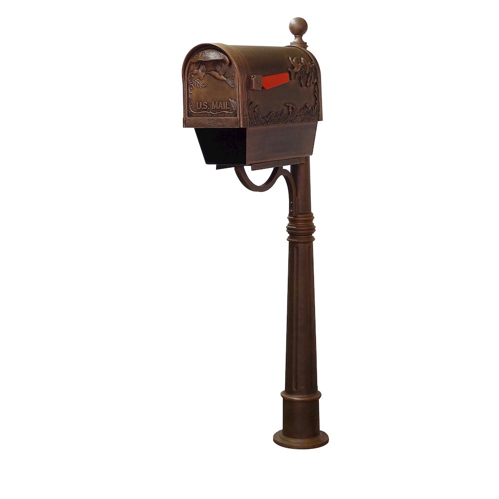 Hummingbird Curbside Mailbox with Newspaper Tube. Picture 2