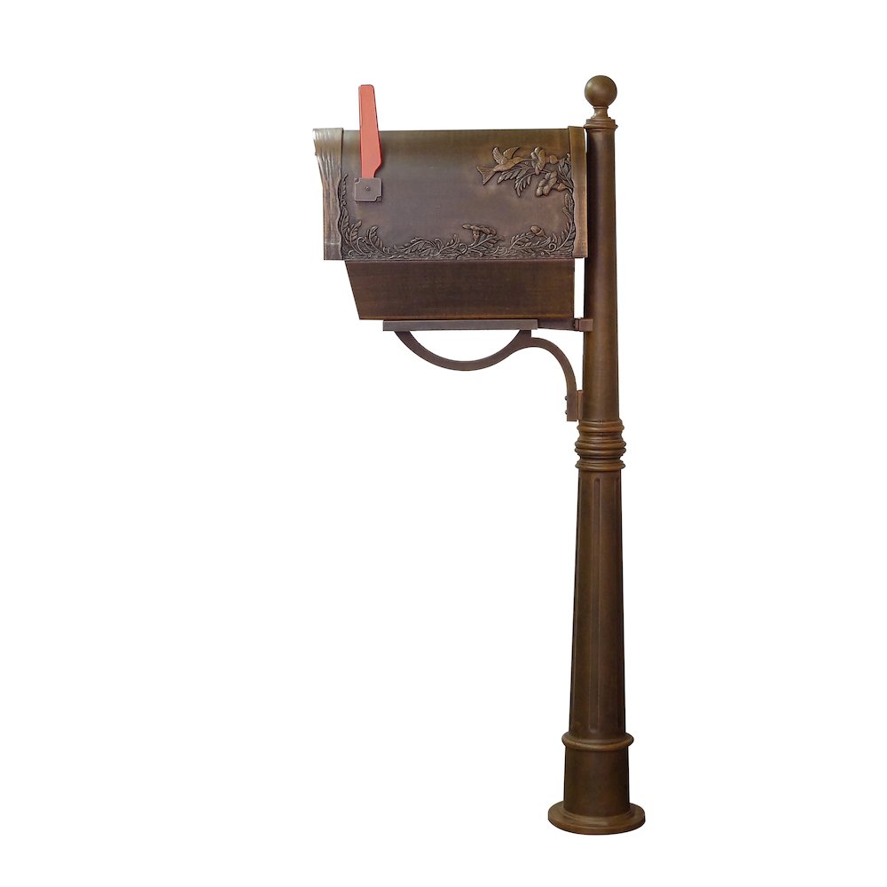 Hummingbird Curbside Mailbox with Newspaper Tube. Picture 5