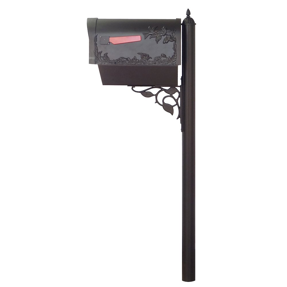 Hummingbird Curbside Mailbox with Newspaper Tube. Picture 4