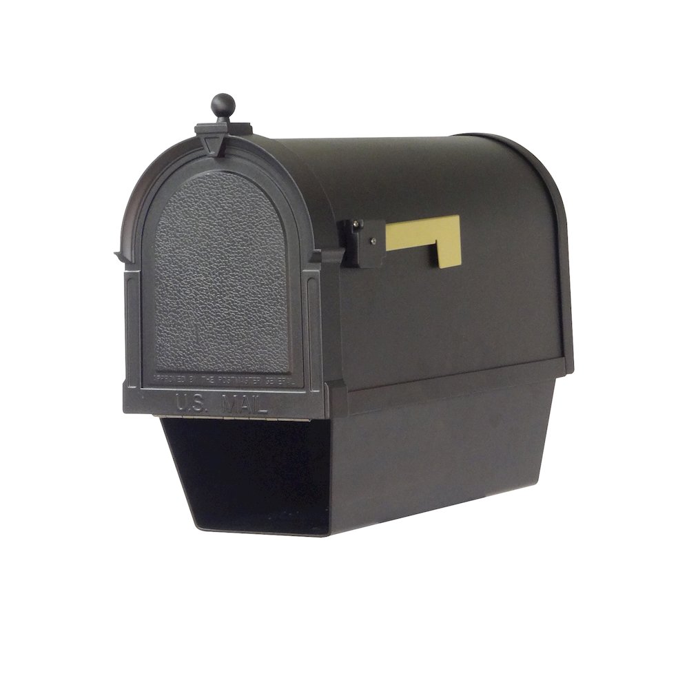 Curbside Mailbox with Newspaper Tube, Locking Insert and Tacoma Mailbox Post. Picture 5