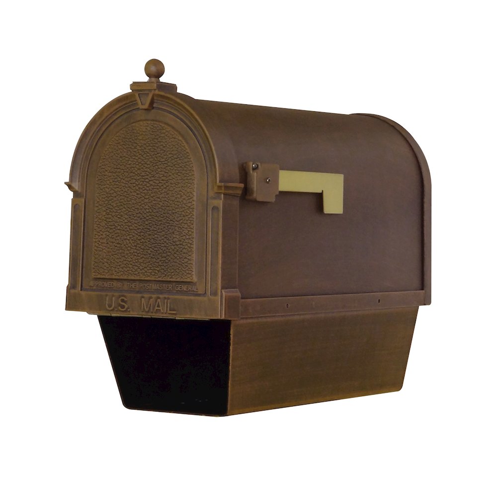 Curbside Mailbox with Newspaper Tube, Locking Insert and Fresno Mailbox Post. Picture 7