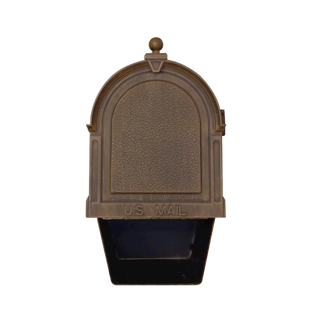 Curbside Mailbox with Newspaper Tube, Locking Insert and Fresno Mailbox Post. Picture 10