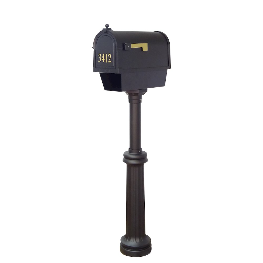 Curbside Mailbox with Newspaper Tube, Front Address Numbers. Picture 2