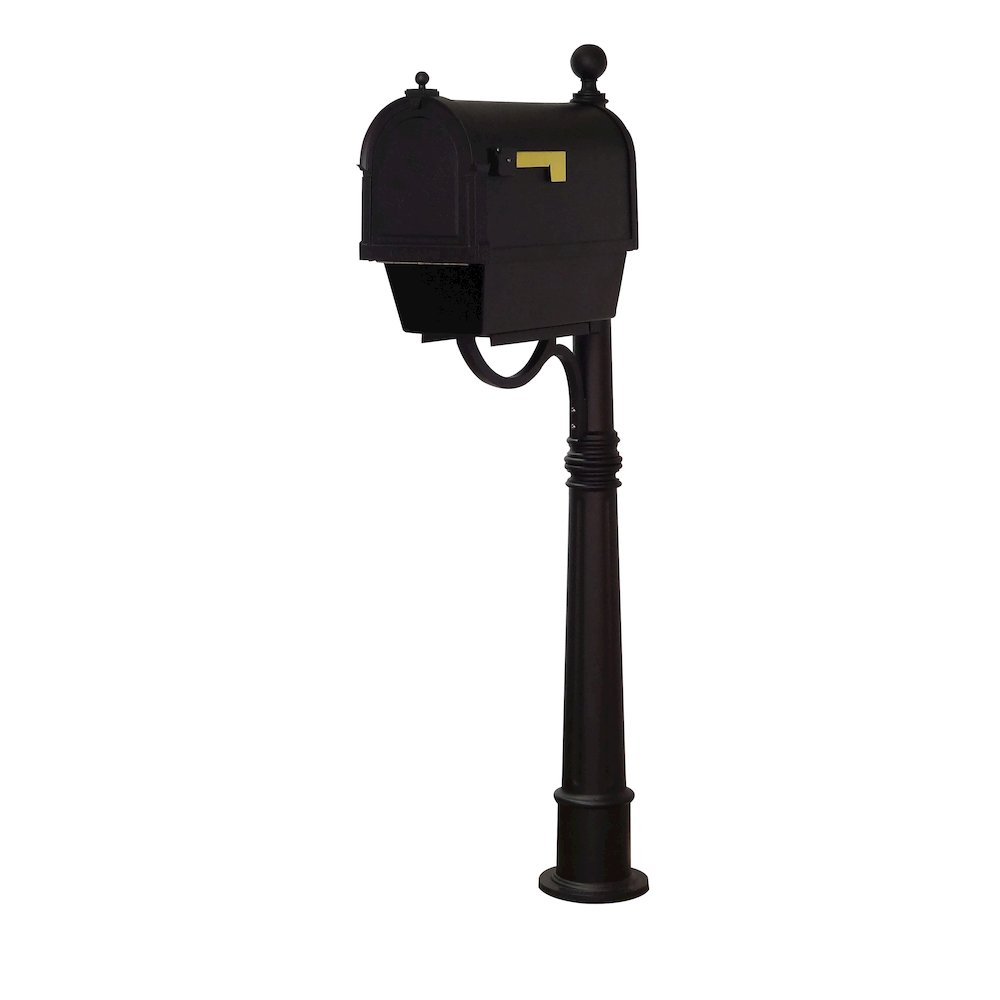 Curbside Mailbox with Newspaper Tube, Locking Insert and Ashland Mailbox Post. Picture 2