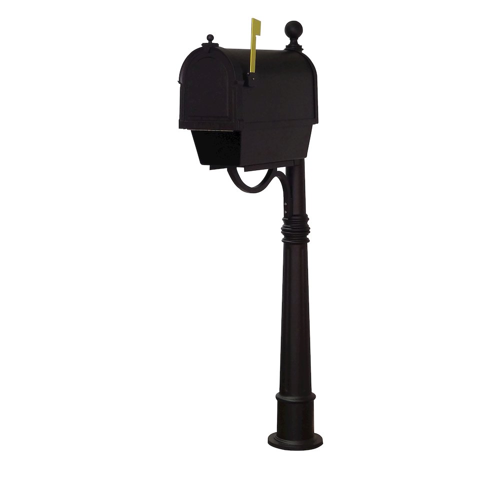 Curbside Mailbox with Newspaper Tube, Locking Insert and Ashland Mailbox Post. Picture 3