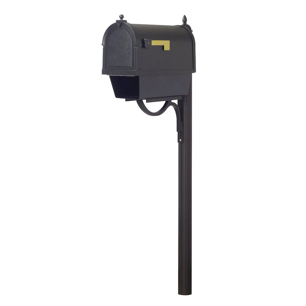 Curbside Mailbox with Newspaper Tube, Locking Insert and Richland Mailbox Post. Picture 2