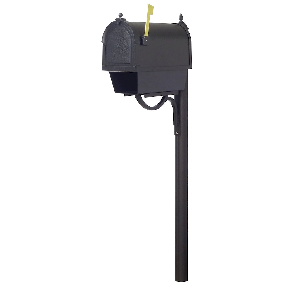 Curbside Mailbox with Newspaper Tube, Locking Insert and Richland Mailbox Post. Picture 3