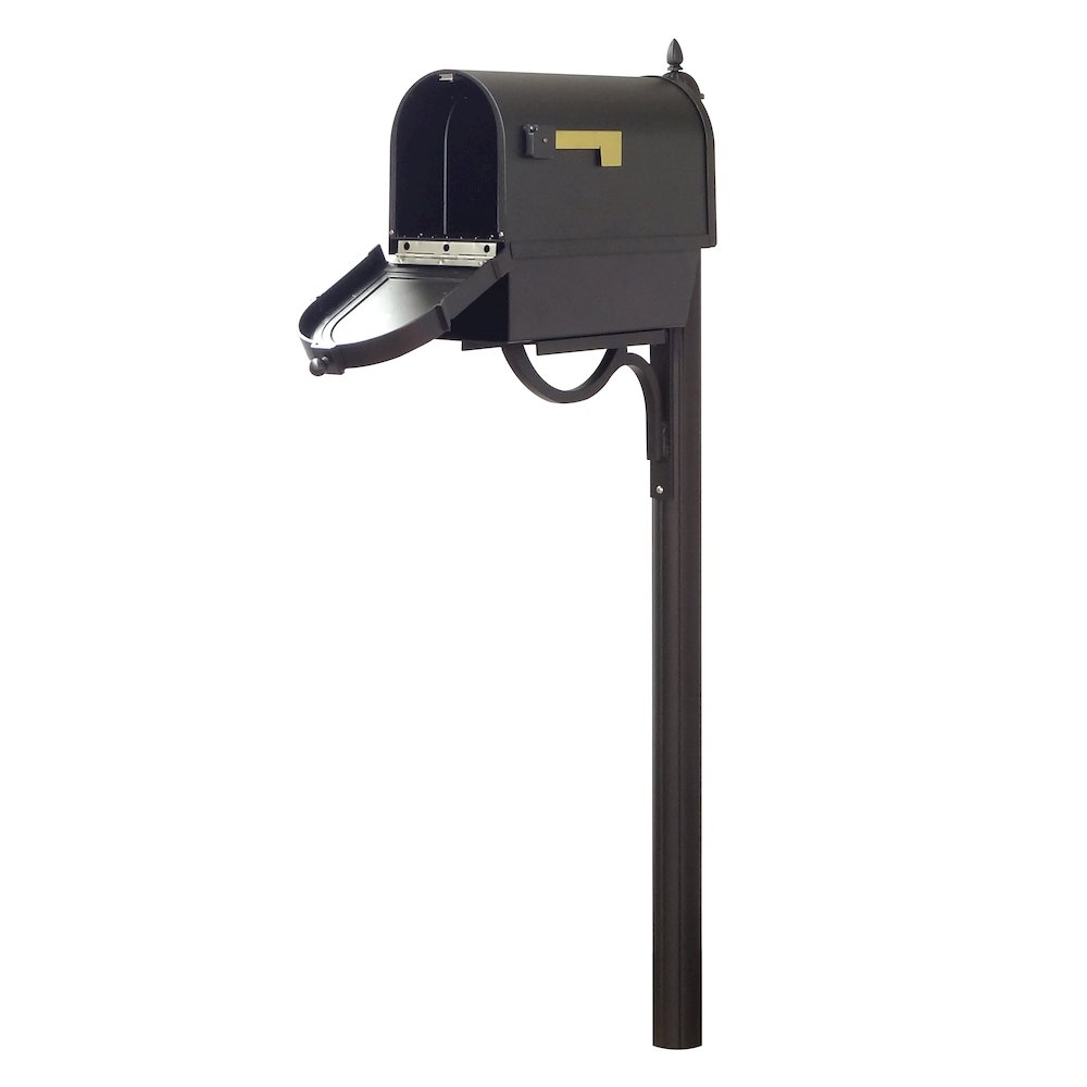 Curbside Mailbox with Newspaper Tube, Front Address Numbers and Richland Mailbox. Picture 3