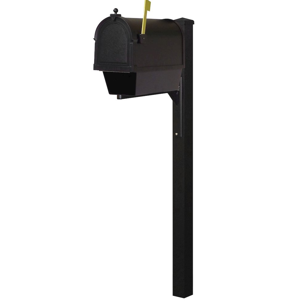 Curbside Mailbox with Newspaper Tube, Locking Insert and Wellington Mailbox Post. Picture 2