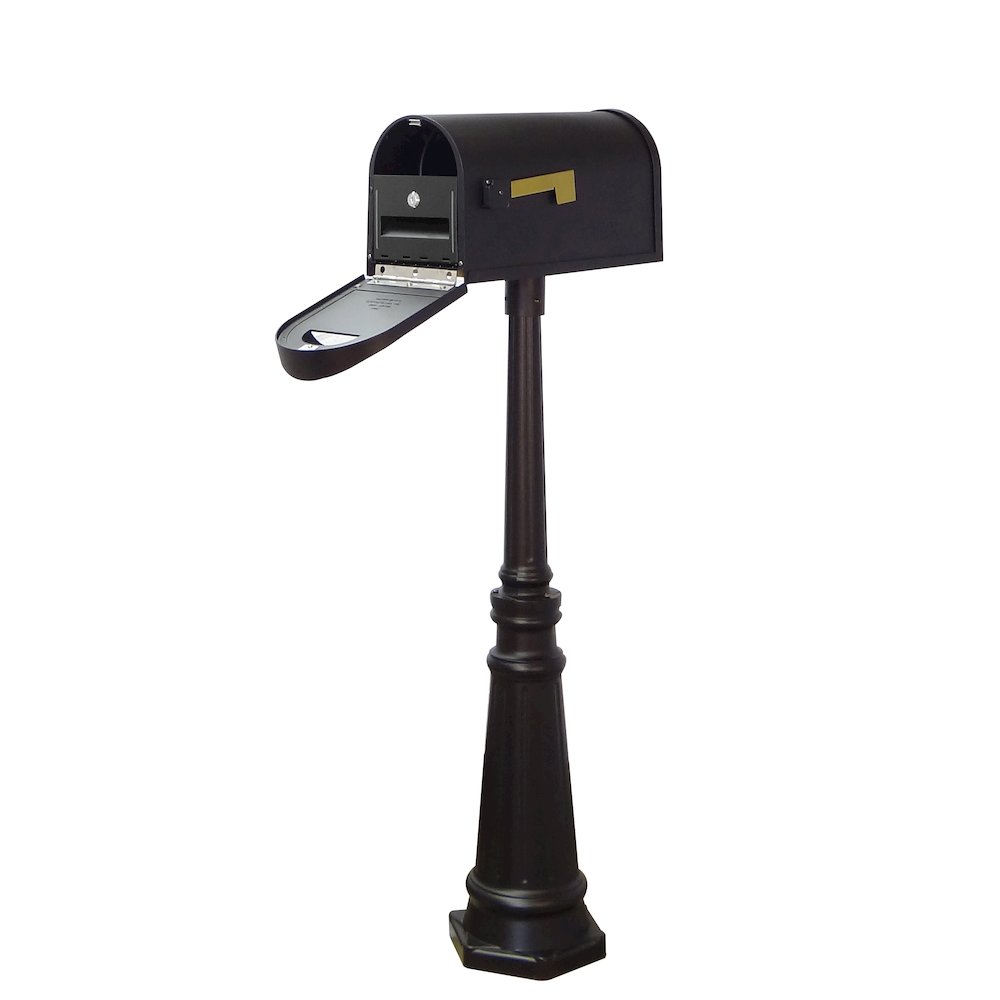 Curbside Mailbox with Locking Insert and Tacoma Mailbox with Direct Burial Kit. Picture 1