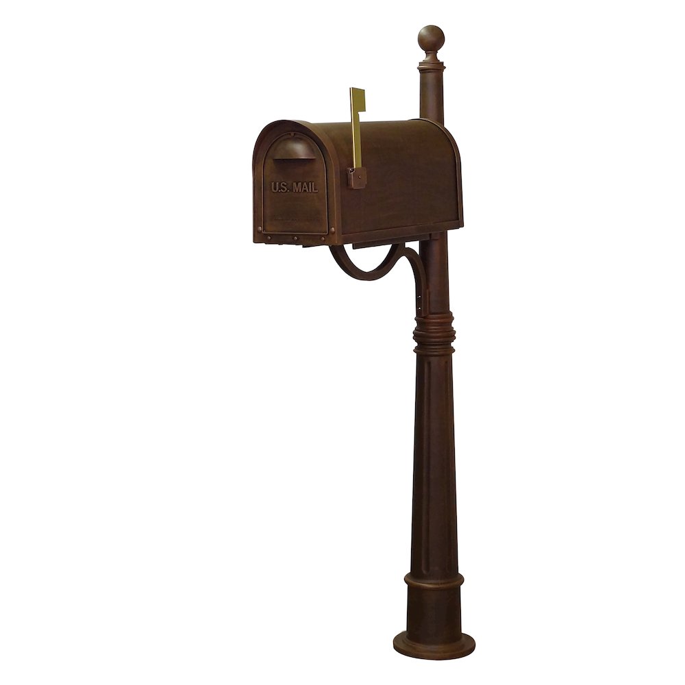 Classic Curbside Mailbox with Locking Insert and Ashland Mailbox Post. Picture 3