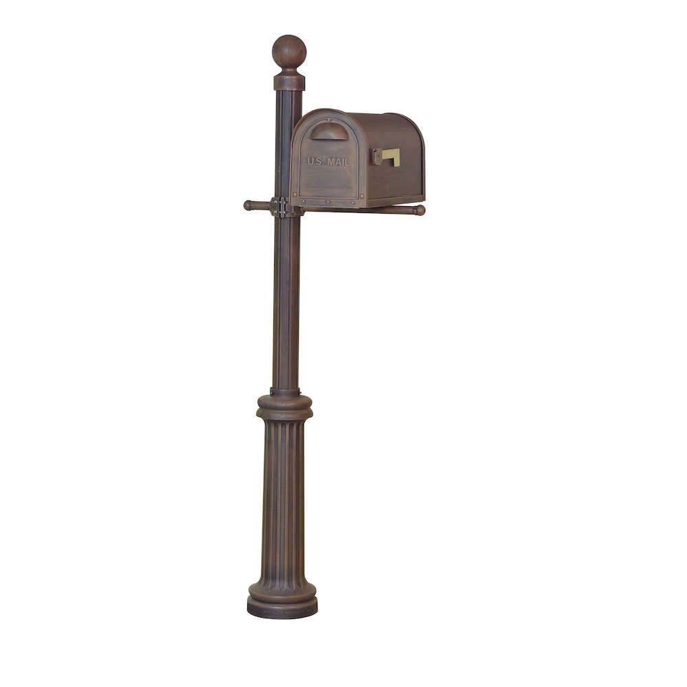 Classic Curbside Mailbox, Locking Insert and Fresno Mailbox Post. Picture 2