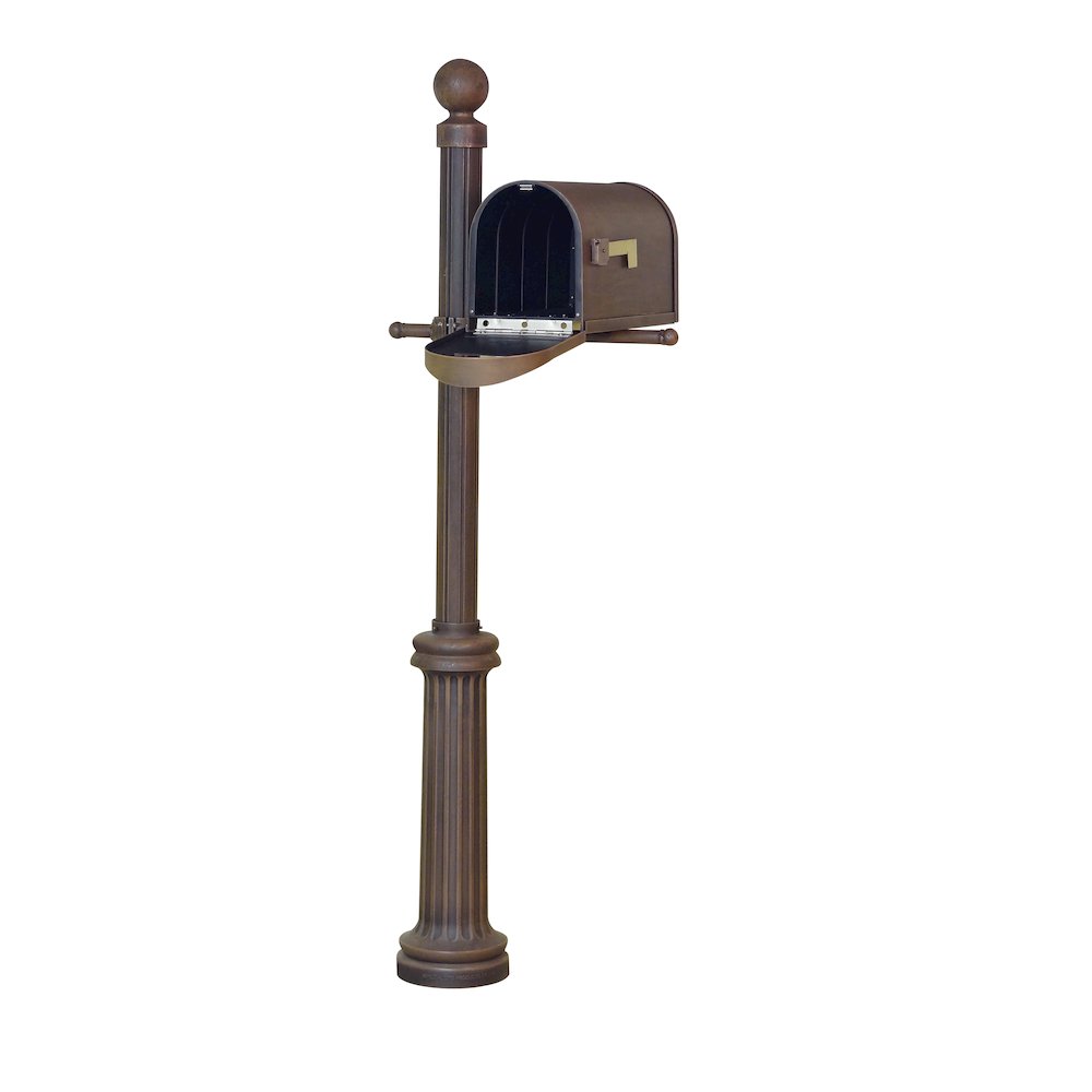 Classic Curbside Mailbox, Locking Insert and Fresno Mailbox Post. Picture 4