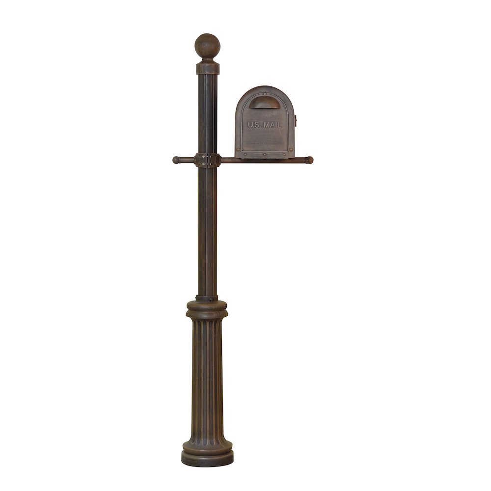 Classic Curbside Mailbox, Locking Insert and Fresno Mailbox Post. Picture 5