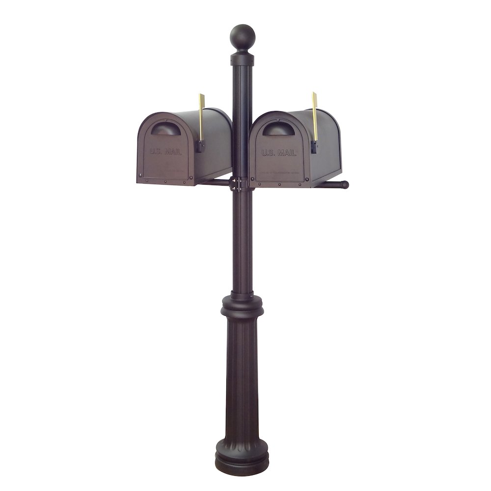 Classic Curbside Mailboxes with Locking Inserts and Fresno Double Mount Mailbox. Picture 3