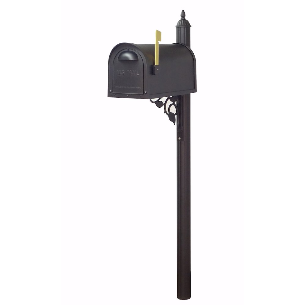 Classic Curbside Mailbox with Locking Insert and Albion Mailbox Post. Picture 3