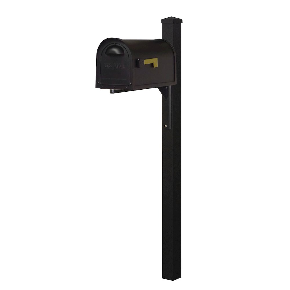 Curbside Mailbox wtih Locking Insert and Wellington Direct Burial Mailbox Smooth. Picture 2
