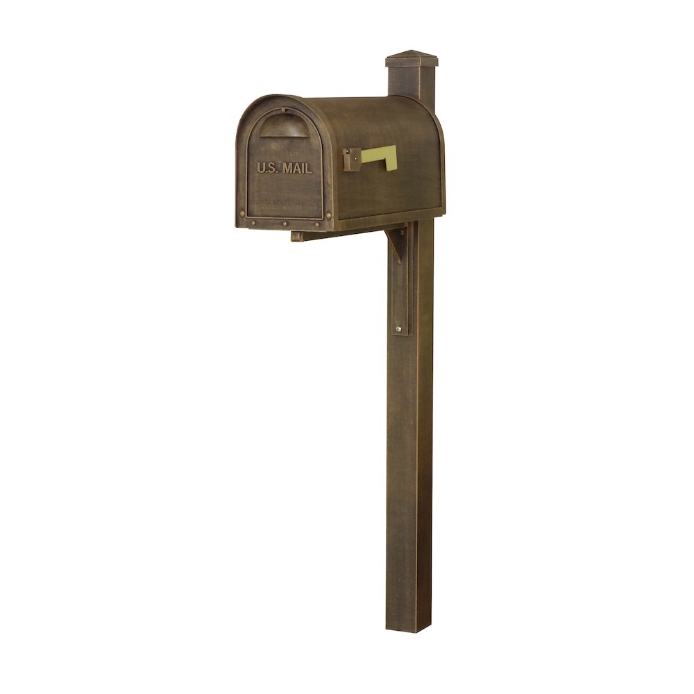 Curbside Mailbox wtih Locking Insert and Wellington Direct Burial Mailbox Smooth. Picture 2
