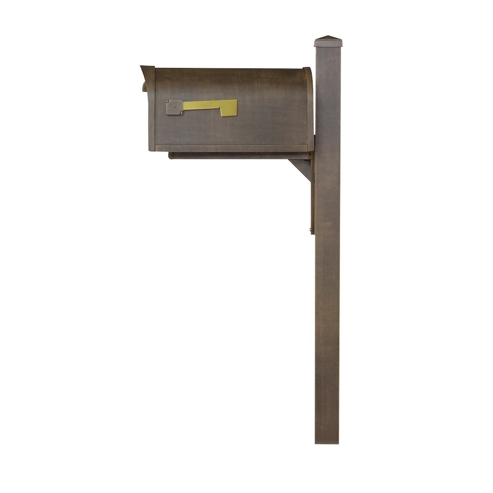 Curbside Mailbox wtih Locking Insert and Wellington Direct Burial Mailbox Smooth. Picture 3
