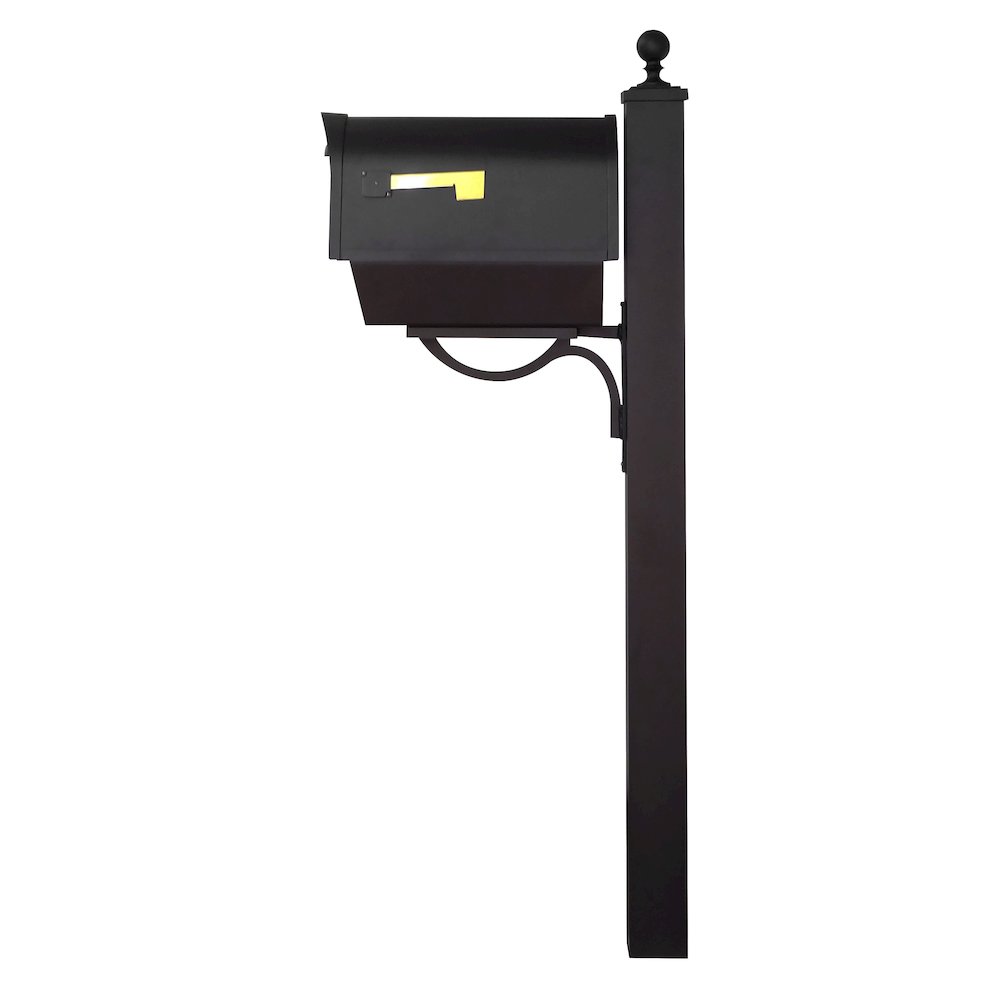 Classic Curbside Mailbox with Newspaper Tube. Picture 4