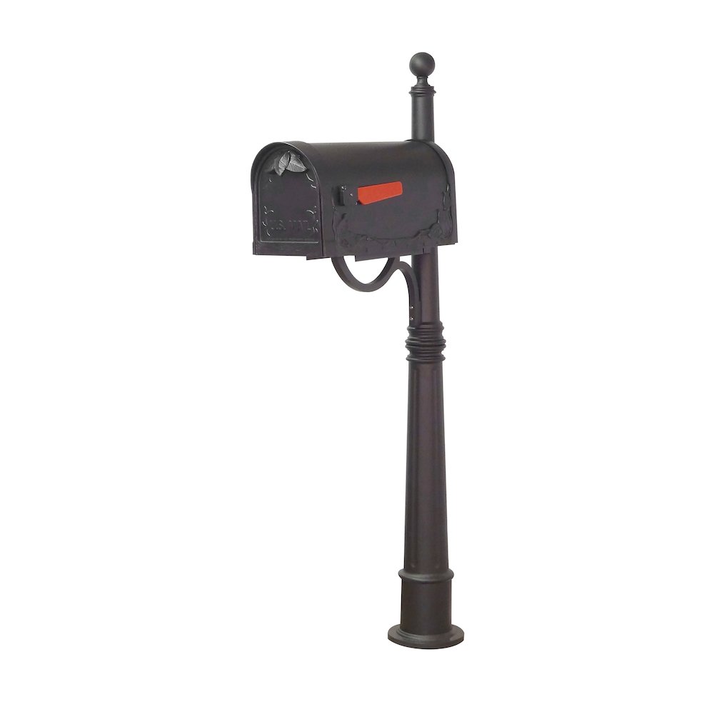 Floral Curbside Mailbox with Locking Insert and Ashland Mailbox Post. Picture 2