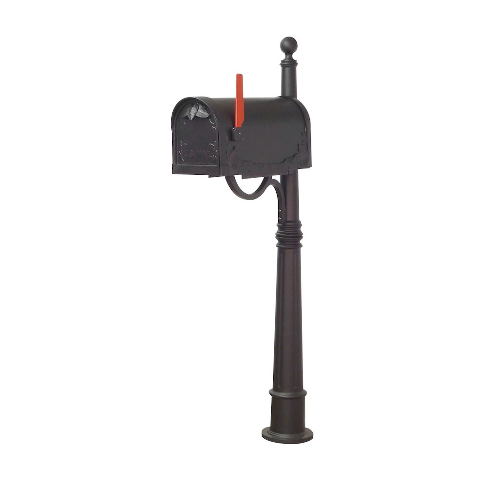Floral Curbside Mailbox with Locking Insert and Ashland Mailbox Post. Picture 3