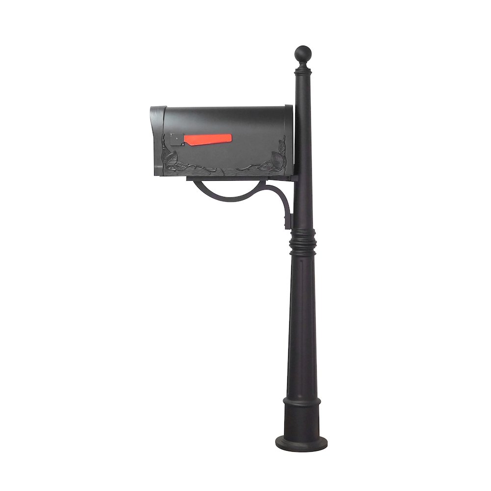 Floral Curbside Mailbox with Locking Insert and Ashland Mailbox Post. Picture 4