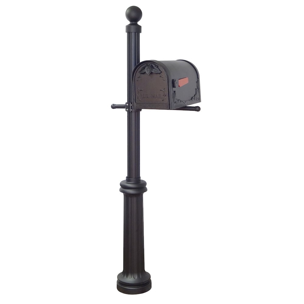 Floral Curbside Mailbox, Locking Insert and Fresno Mailbox Post. Picture 2