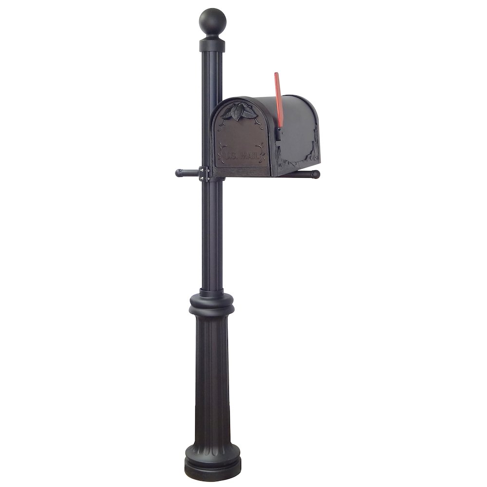 Floral Curbside Mailbox, Locking Insert and Fresno Mailbox Post. Picture 3