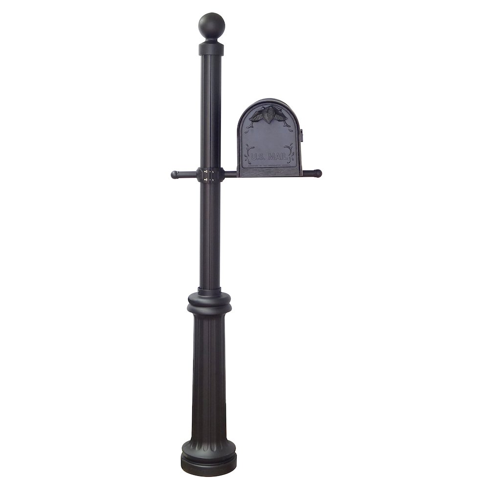 Floral Curbside Mailbox, Locking Insert and Fresno Mailbox Post. Picture 4