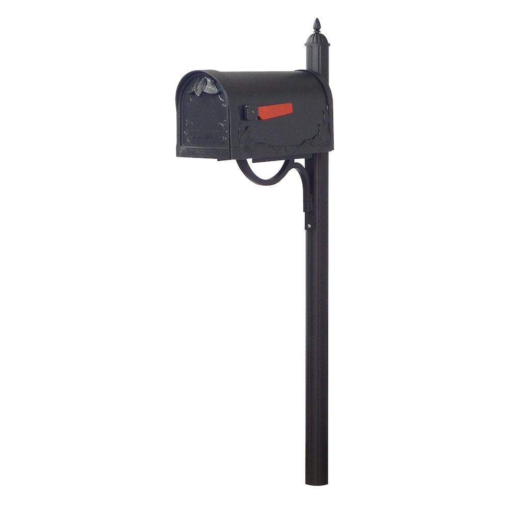 Floral Curbside Mailbox with Locking Insert and Richland Mailbox Post. Picture 2