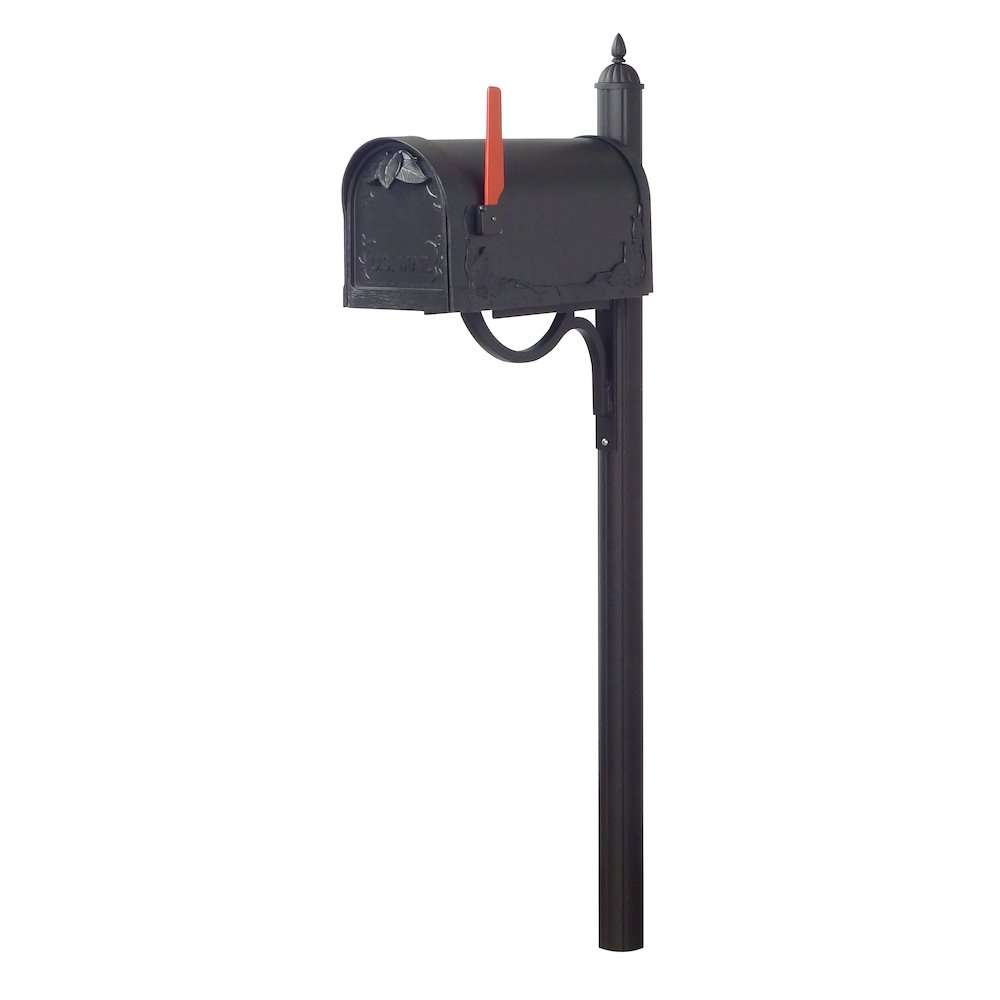 Floral Curbside Mailbox with Locking Insert and Richland Mailbox Post. Picture 3
