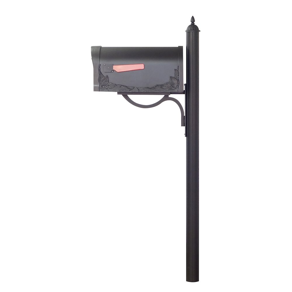 Floral Curbside Mailbox with Locking Insert and Richland Mailbox Post. Picture 4