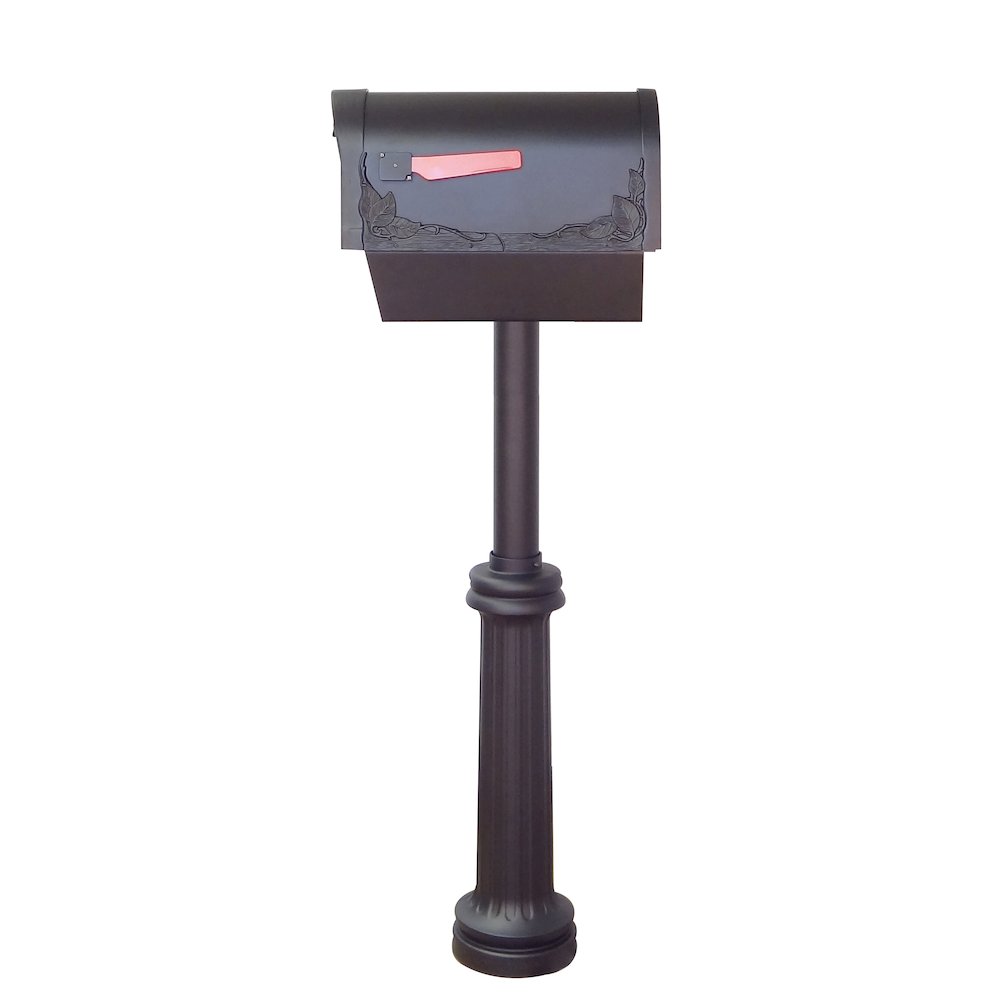 Floral Curbside Mailbox with Newspaper Tube. Picture 4