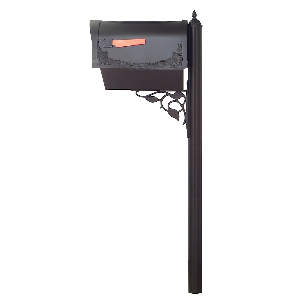 Floral Curbside Mailbox with Newspaper Tube. Picture 3