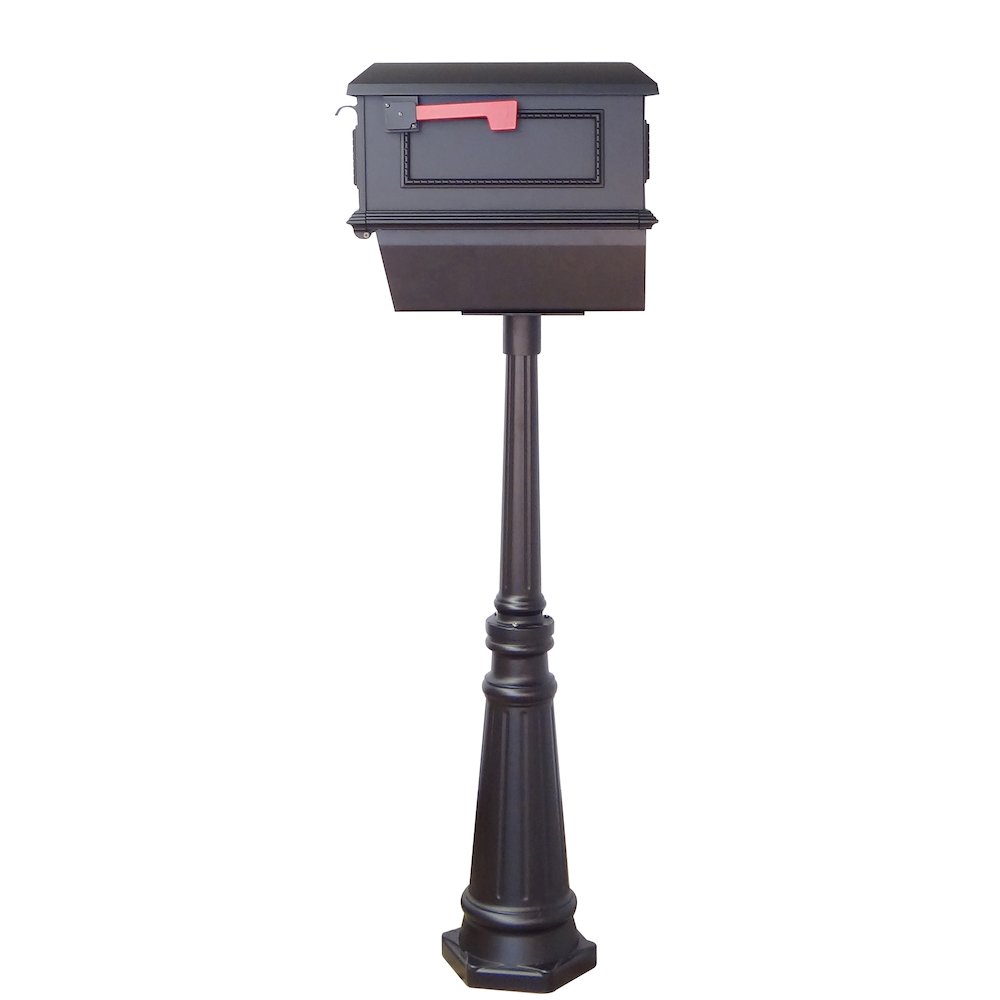Traditional Curbside Mailbox with Newspaper Tube and Tacoma Mailbox. Picture 4