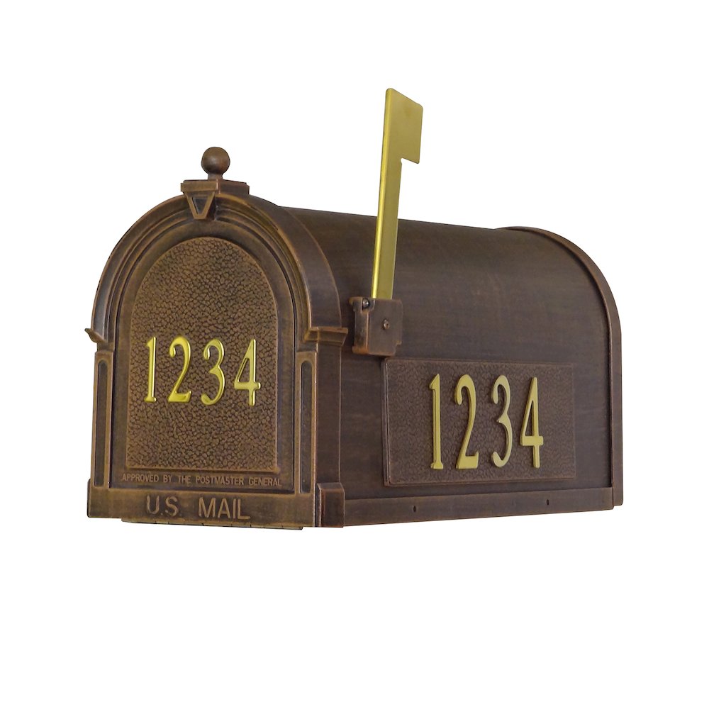 Curbside Mailbox with Front and Side Address Numbers. Picture 9