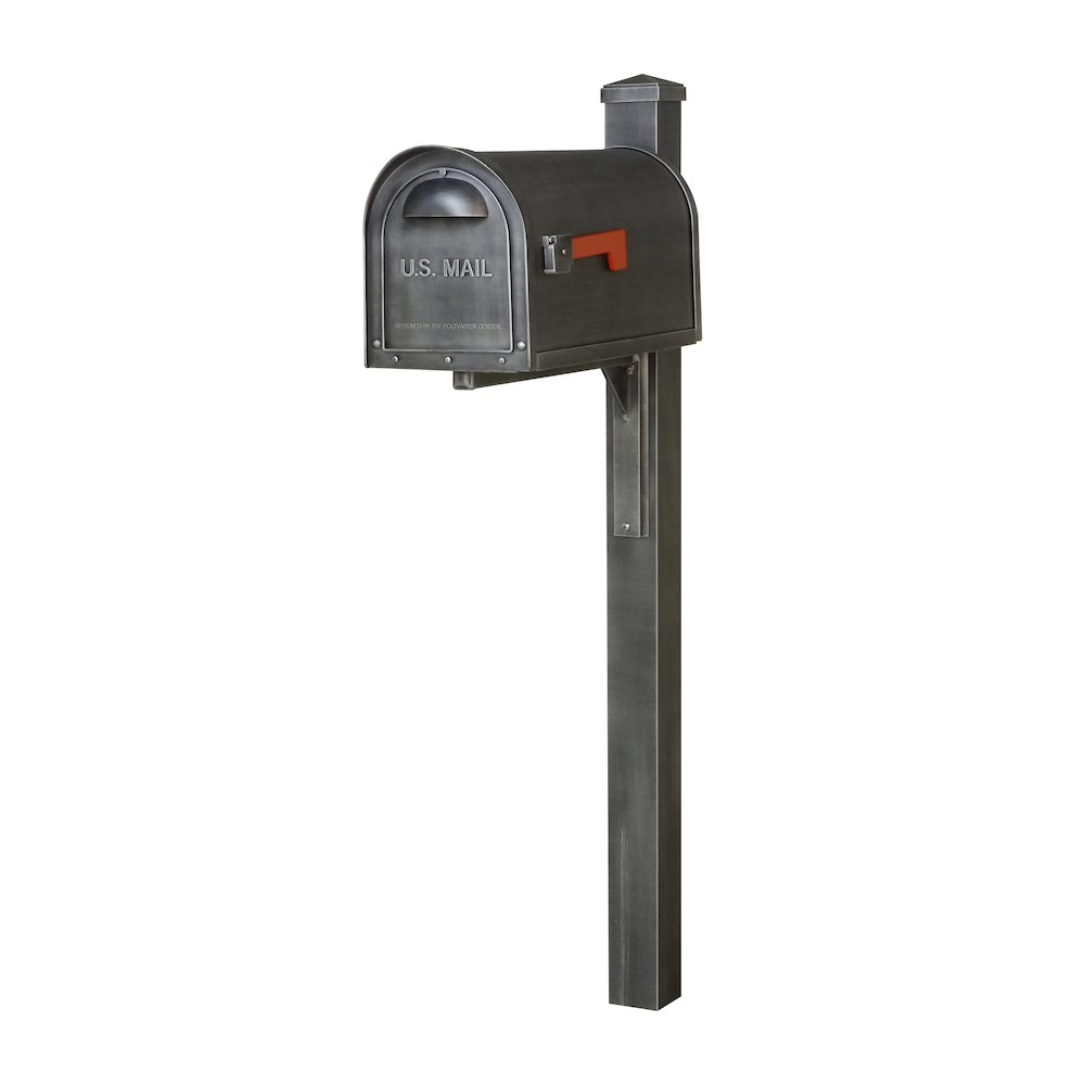 Curbside Mailbox wtih Locking Insert and Wellington Direct Burial Mailbox Smooth. Picture 2