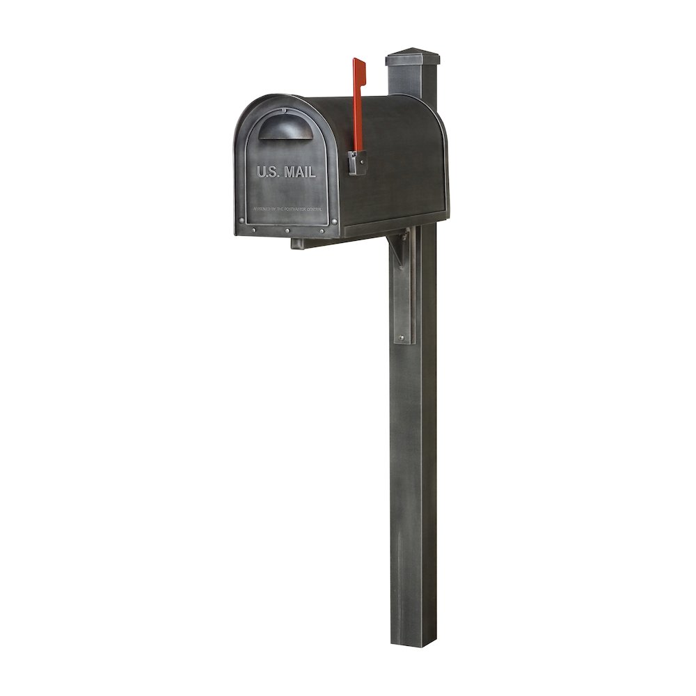 Curbside Mailbox wtih Locking Insert and Wellington Direct Burial Mailbox Smooth. Picture 3