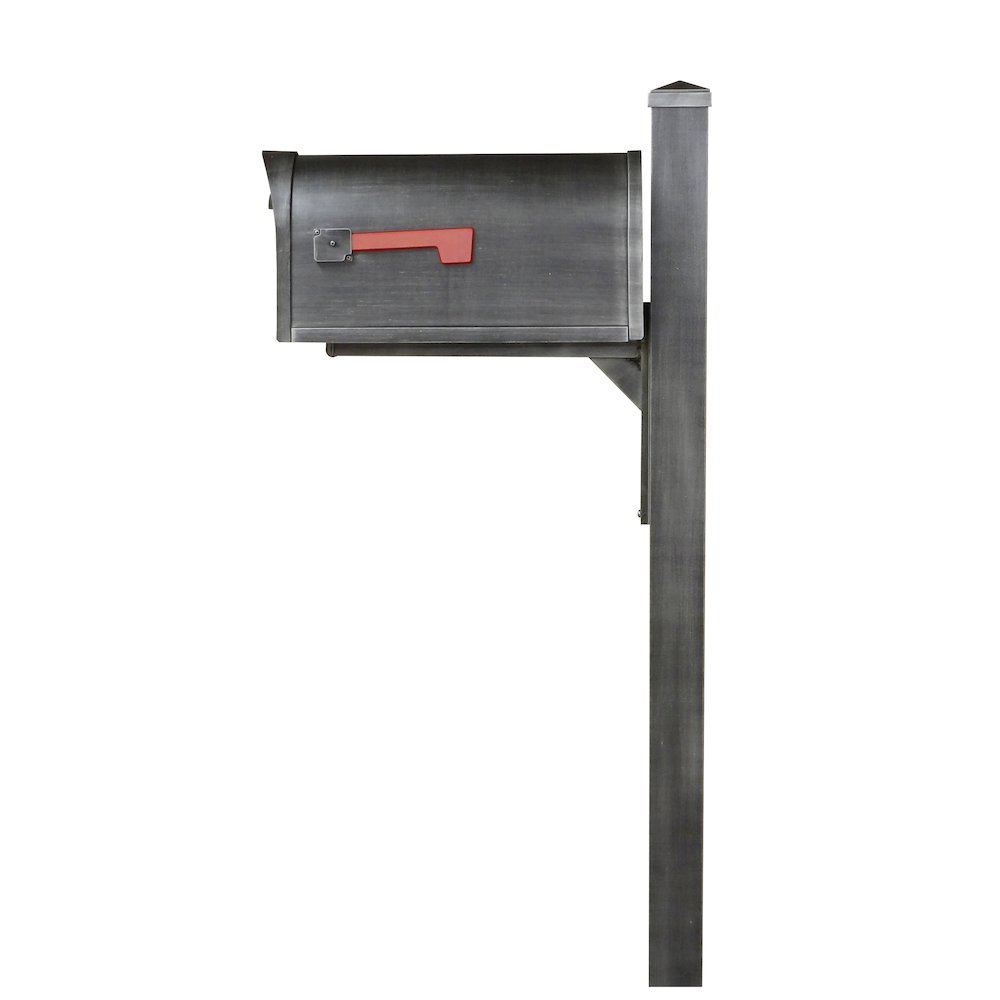 Curbside Mailbox wtih Locking Insert and Wellington Direct Burial Mailbox Smooth. Picture 4