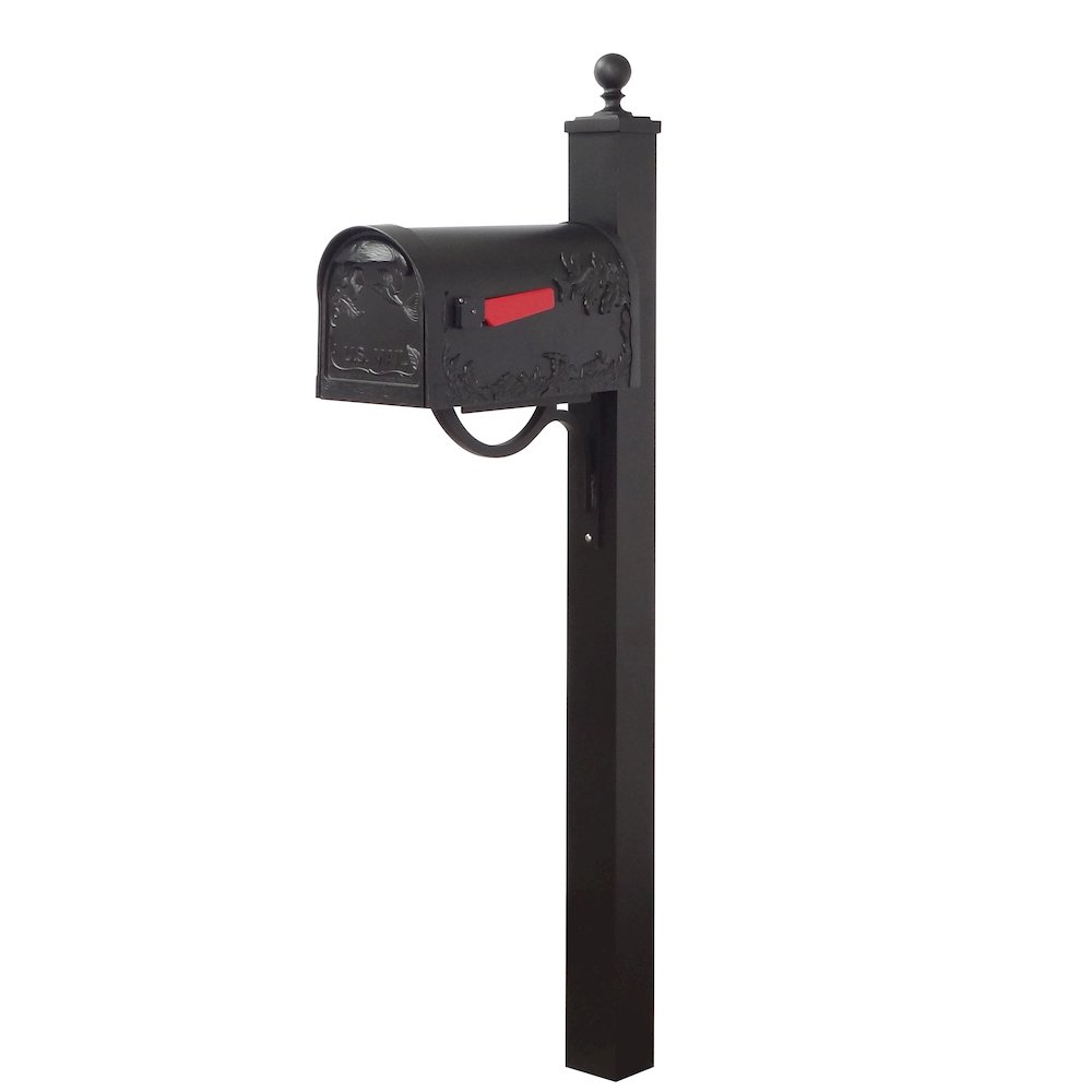 Hummingbird Curbside Mailbox with Locking Insert and Springfield Mailbox Post. Picture 3